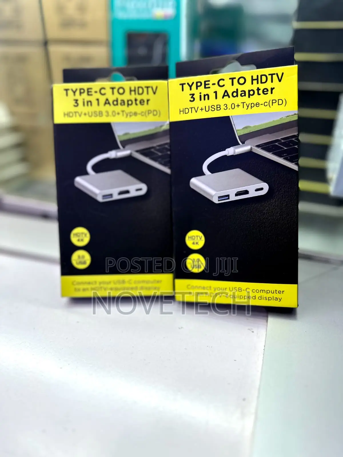 3-in-1 Usb Type C Adapter (Black)