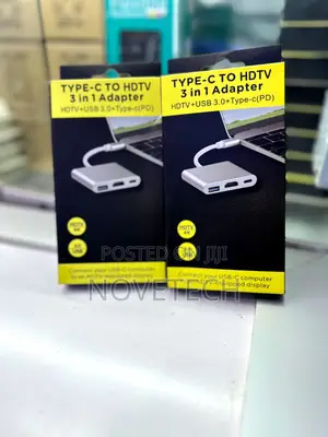 3-in-1 Usb Type C Adapter (Black)