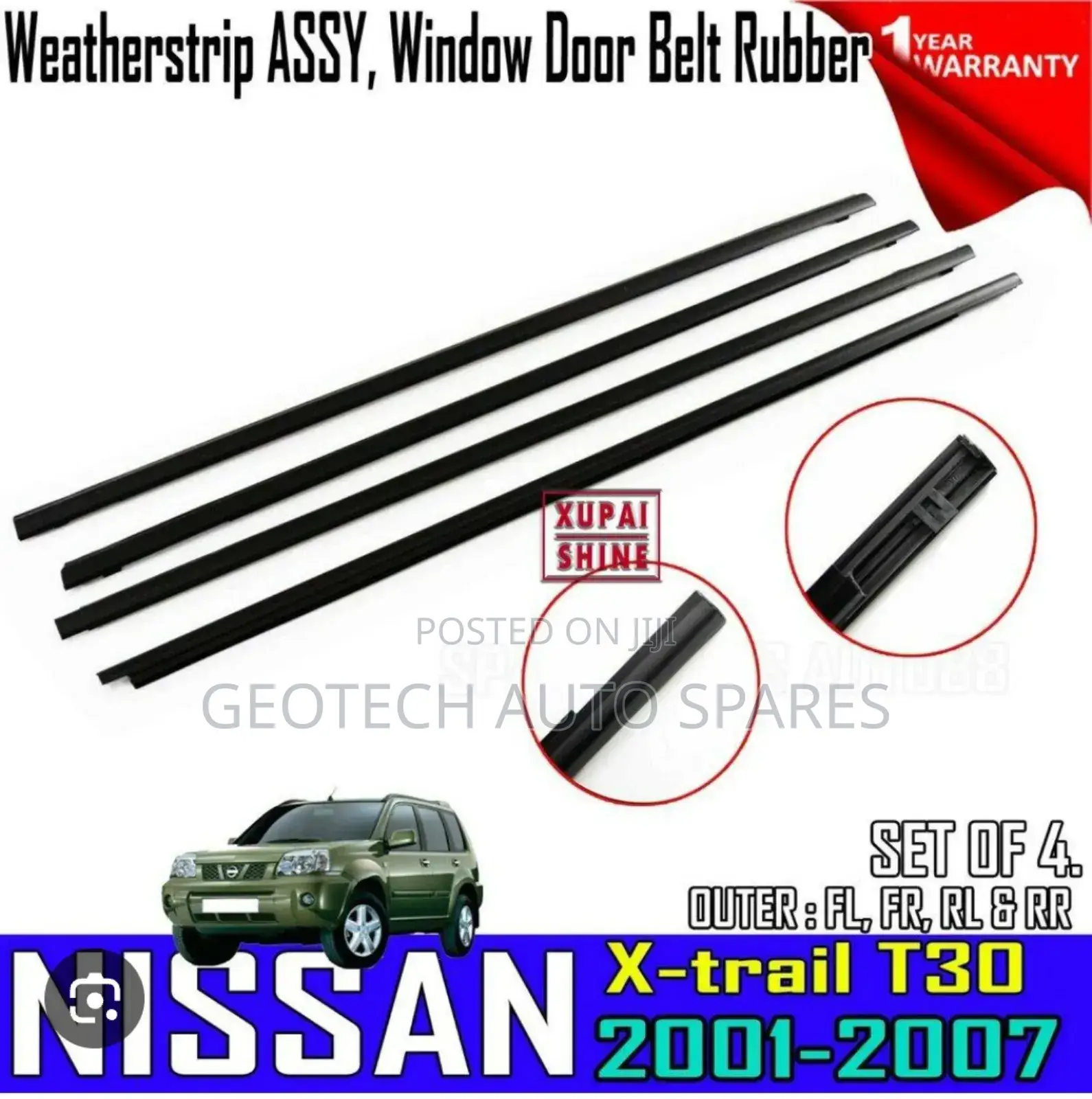Nissan Xtrail Nt30 Weather Strips Available