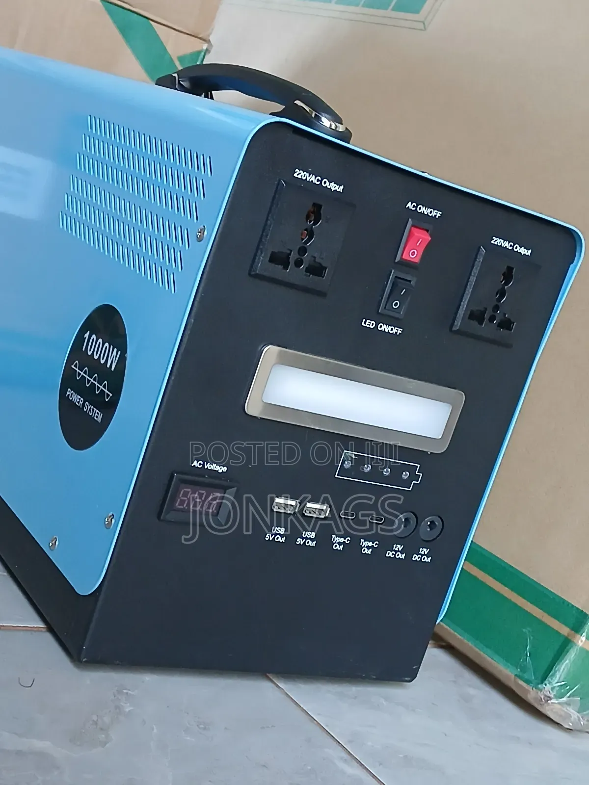 Portable 1000 Watts Powerbank Plus Solar Panel