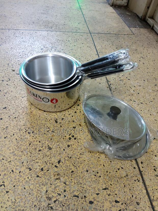 4pc Aluminium Sufuria With Handles + 4pc Lids - thumbnail 2