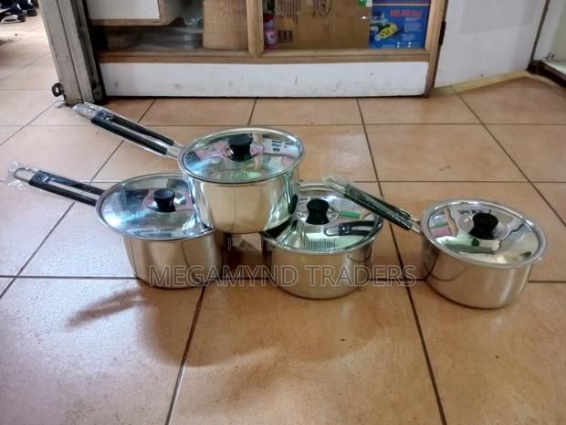 4pc Aluminium Sufuria With Handles + 4pc Lids - thumbnail 4