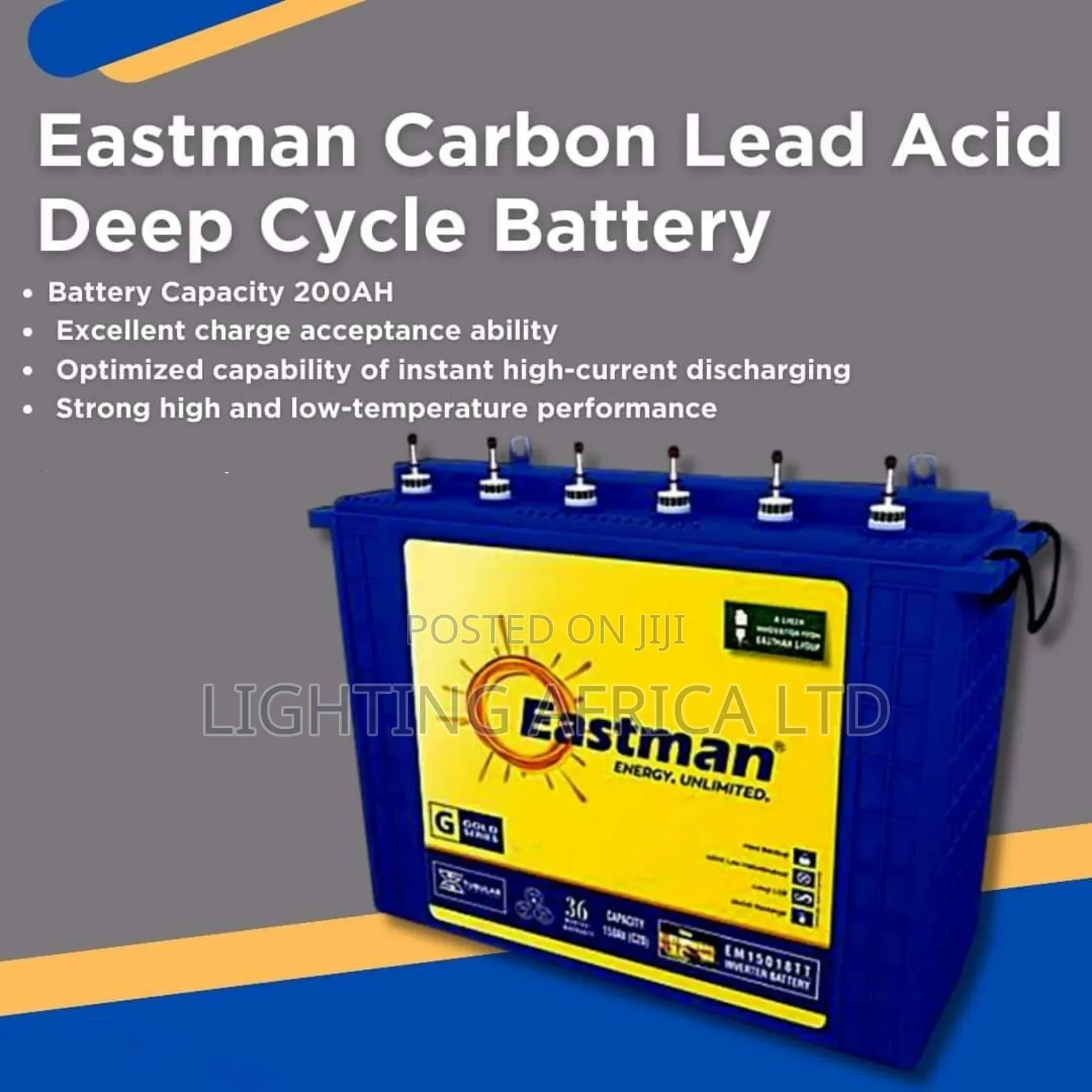 Eastman Wet Cell Tall Tubular Solar Battery