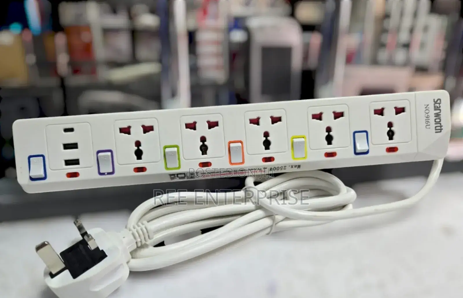 Starworth Extension 5way With Usb Ports