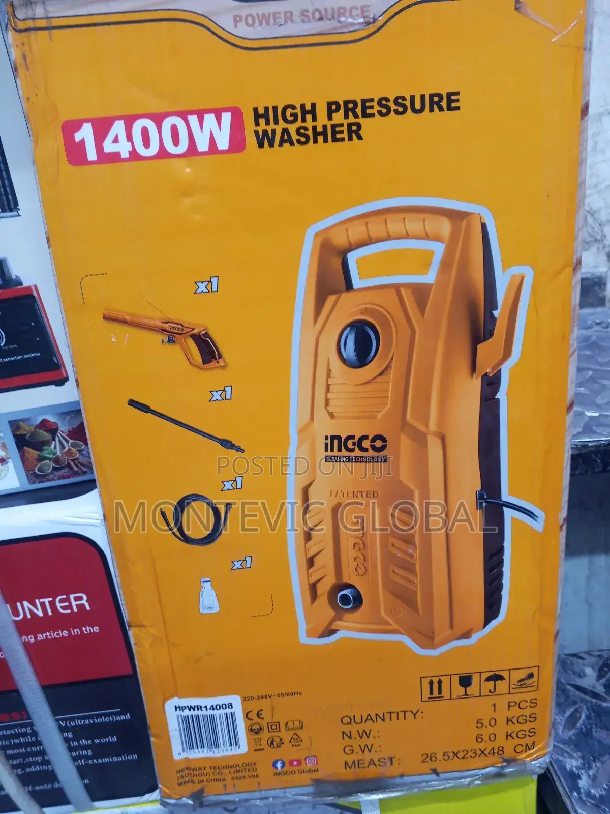 1400watts Ingco Car Wash Machine