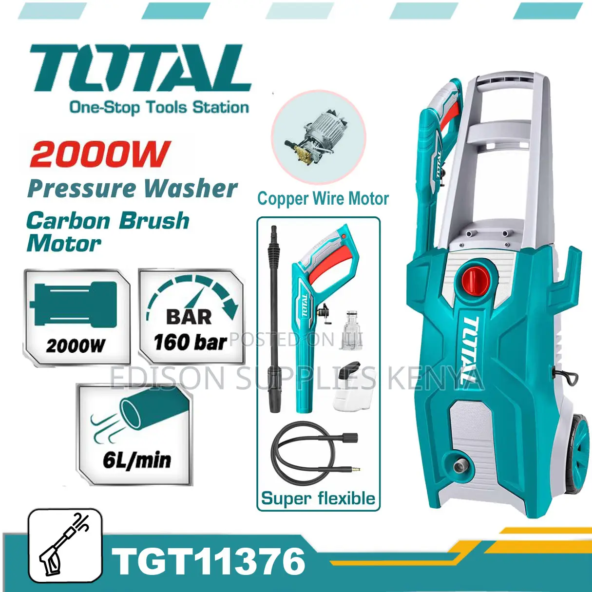 Pressure Washer 2000watt Total High Pressure Washer Car Wash