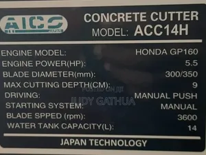 Concreate  Cutter 14" With Honda Engine