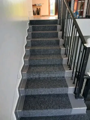 Grey Carpet Grey Carpet Staircase Installation