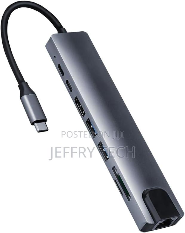 8 in 1 Usb C Adapter, at 30hz Hdmi Output Multi-Port Type C