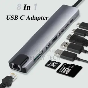 8 in 1 Usb C Adapter, at 30hz Hdmi Output Multi-Port Type C