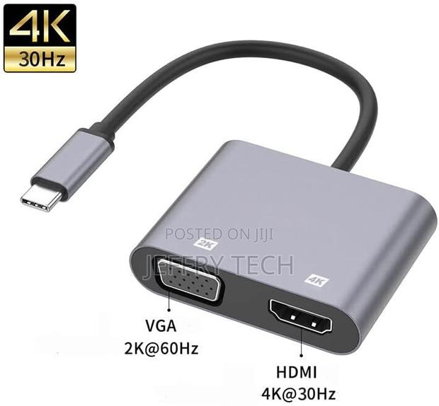 Usb-C Type C to Vga Hdmi Adapter Thunderbolt 3 Vga Adapter