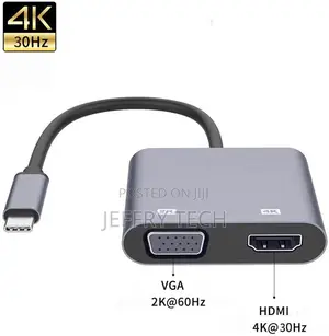 Usb-C Type C to Vga Hdmi Adapter Thunderbolt 3 Vga Adapter