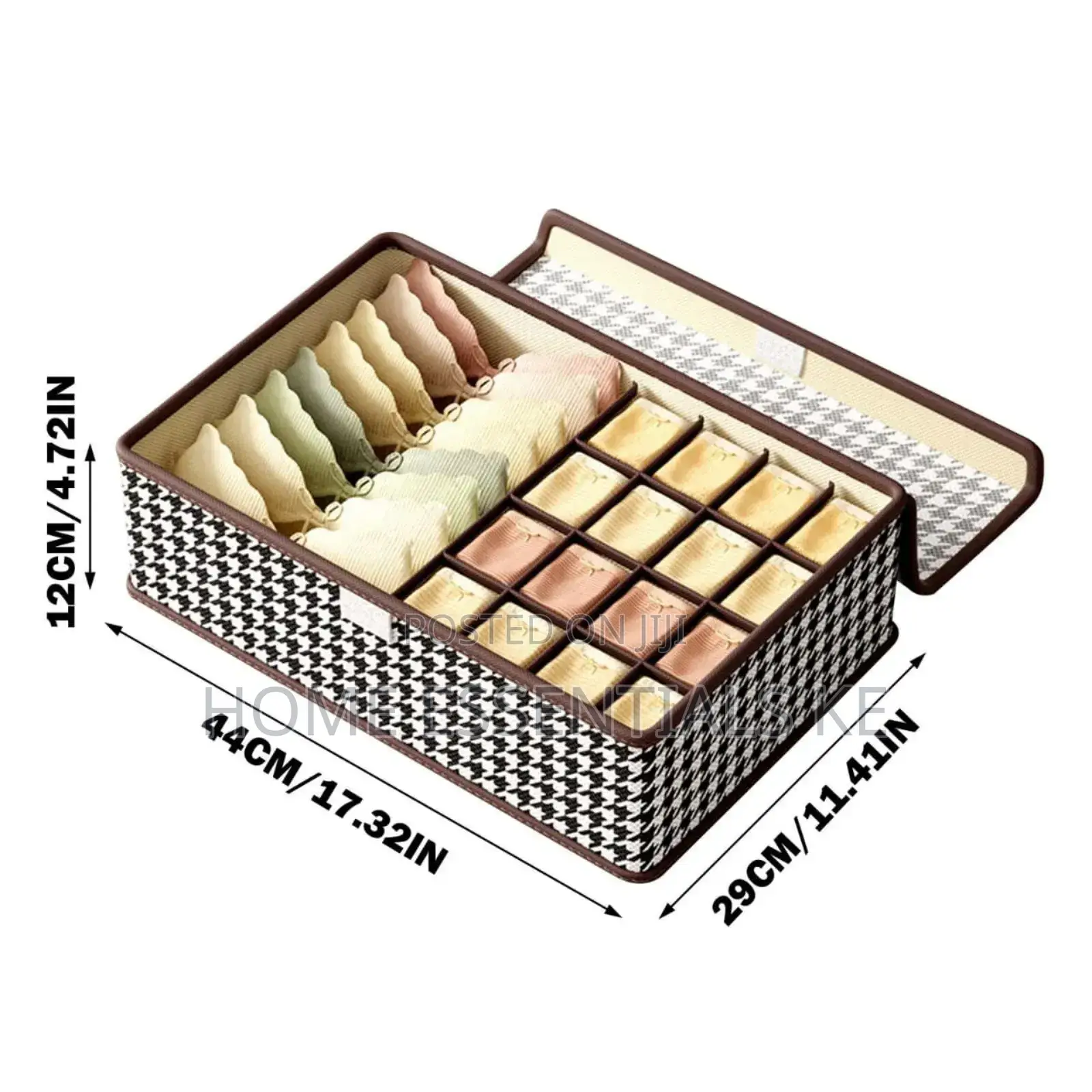 *17 Grid Foldable Undergarment Organizer*