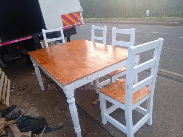 White Ember Dining Set#4657