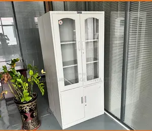 Office Cabinet:Steel Double-Door Storage Locker Office Home