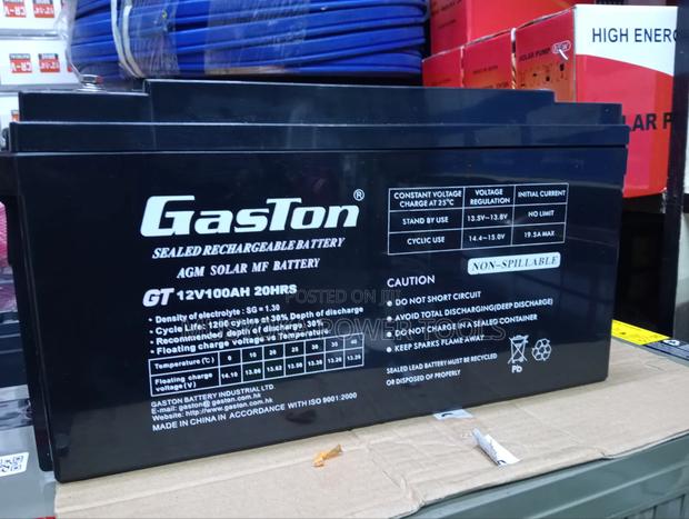 12v 100ah Gaston Battery - main view