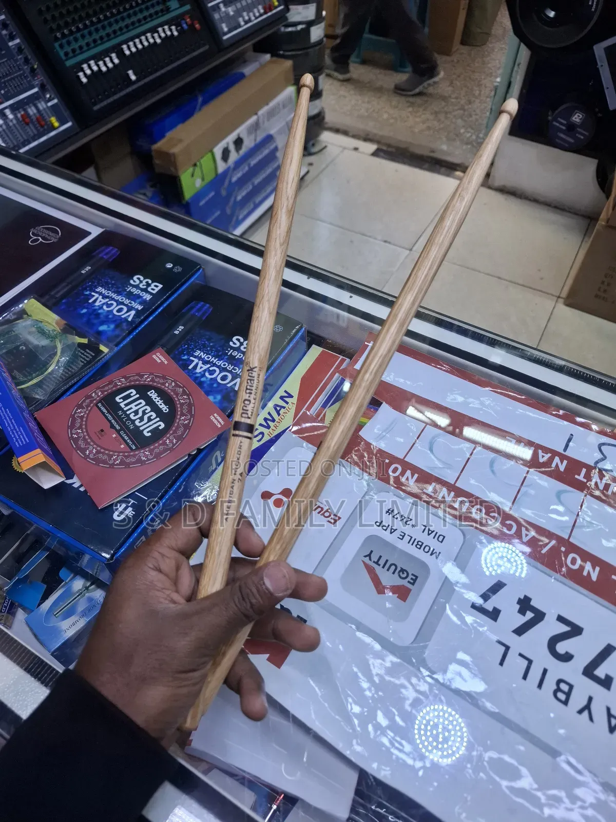Promark 7a Wooden Drum Sticks