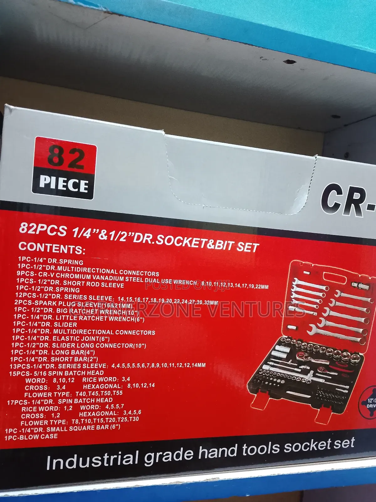 82 PCS Socket and Bit Set
