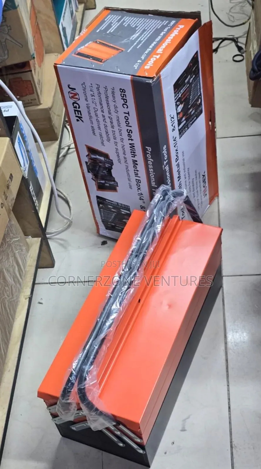 85 PCS Metal Box Tool Set, 85pc Tool Set, Toolbox