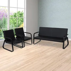 5-Seater Reception Leather Sofa