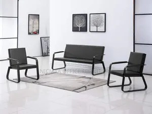 5-Seater Reception Leather Sofa