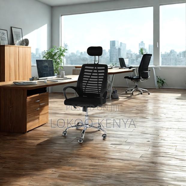 Office Chair: Adjustable Headrest Task Chair - thumbnail 5