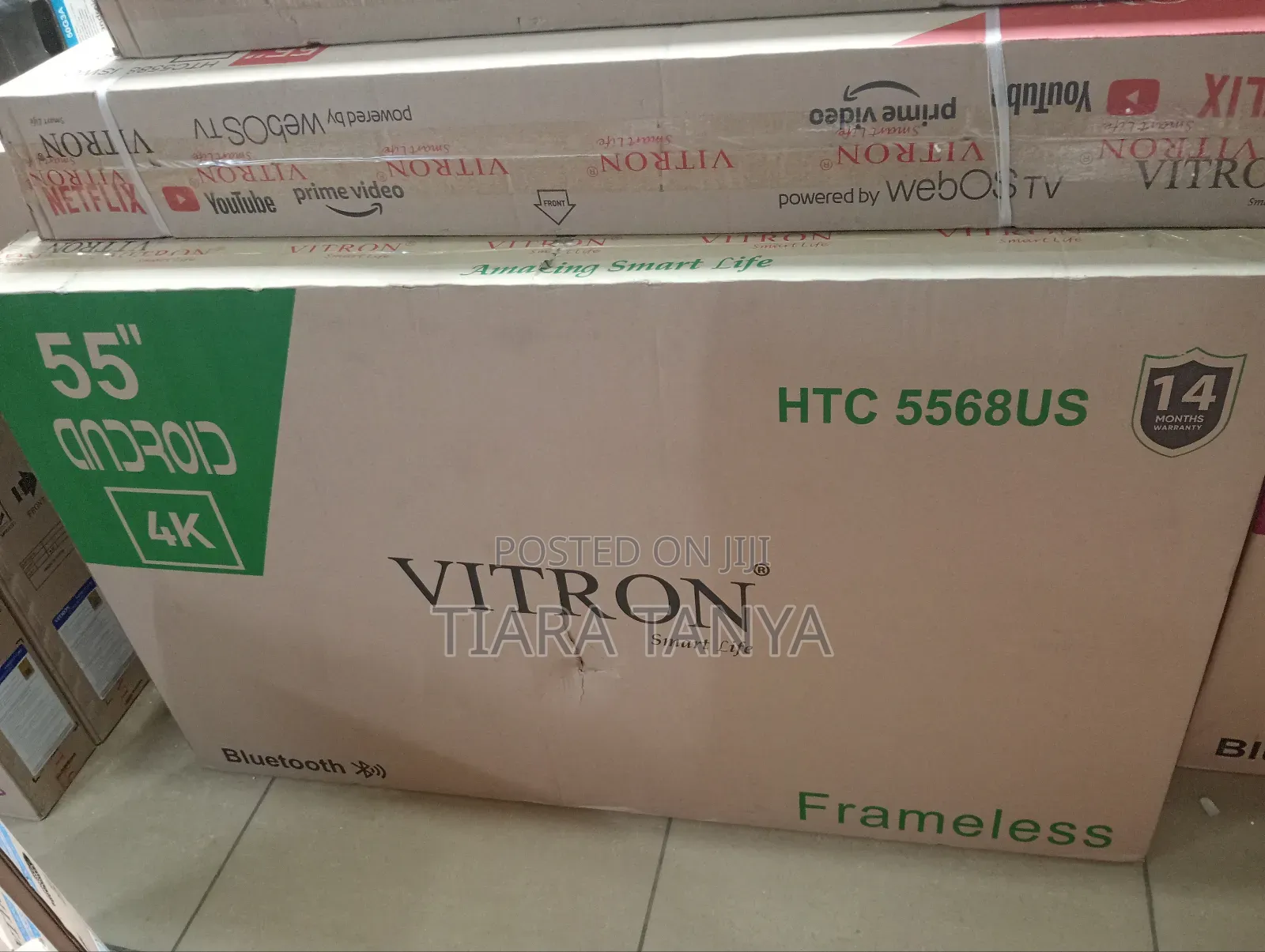 Vitron 55 " Smart Android Tv Comes With Free Wallmount
