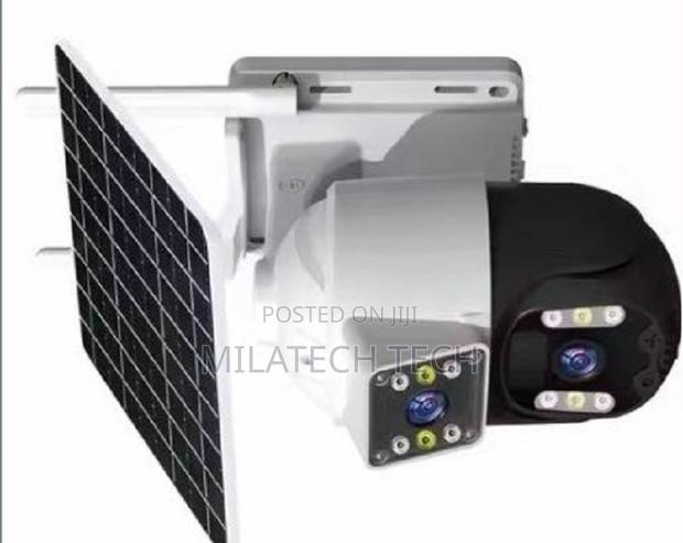 PTZ Solar Sim Card Solar Camera V380 Pro Dual Lens