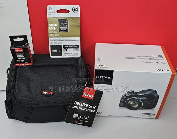 Sony DSC-H400 20.1mp 63x Zoom Digital Camera Bundle