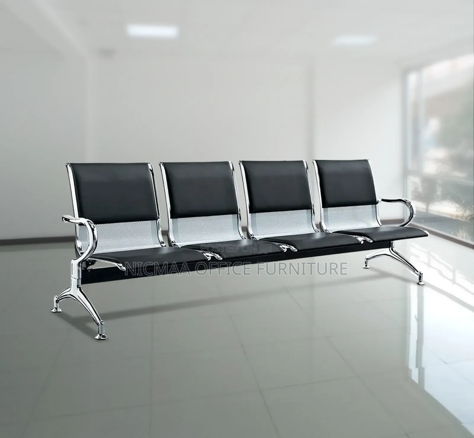 4-Seater Lobby Reception Bench