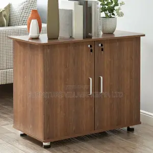 Office Cabinet:Dual-Compartment Standing Storage Cabinet