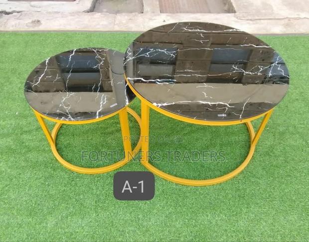 Classic Marble Coffee Nesting Table - main view