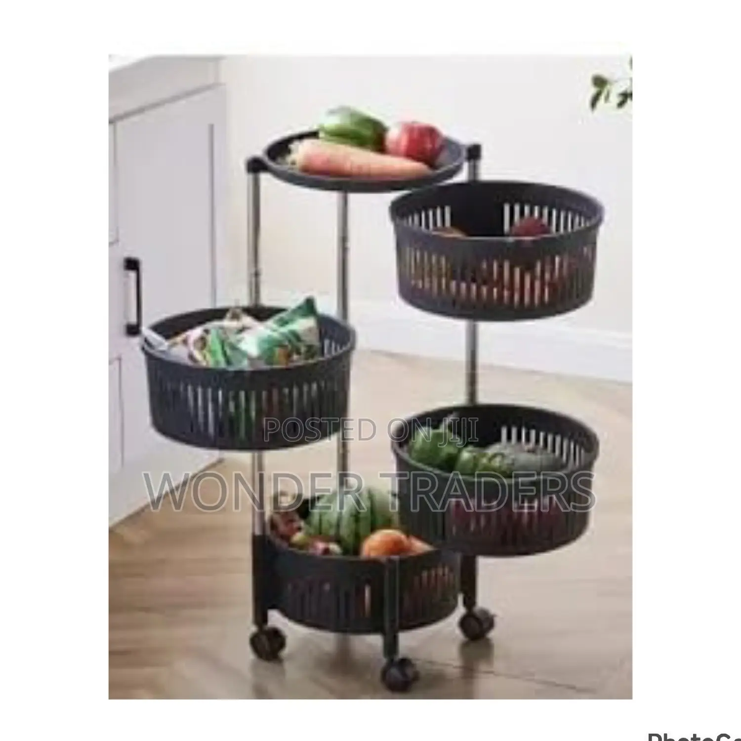 4 Layer Hard Plastic Rotating Vegetable