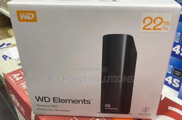 Wd 22tb Element Desktop Usb 3.0 External Harddrive 22tb Wd - thumbnail 3