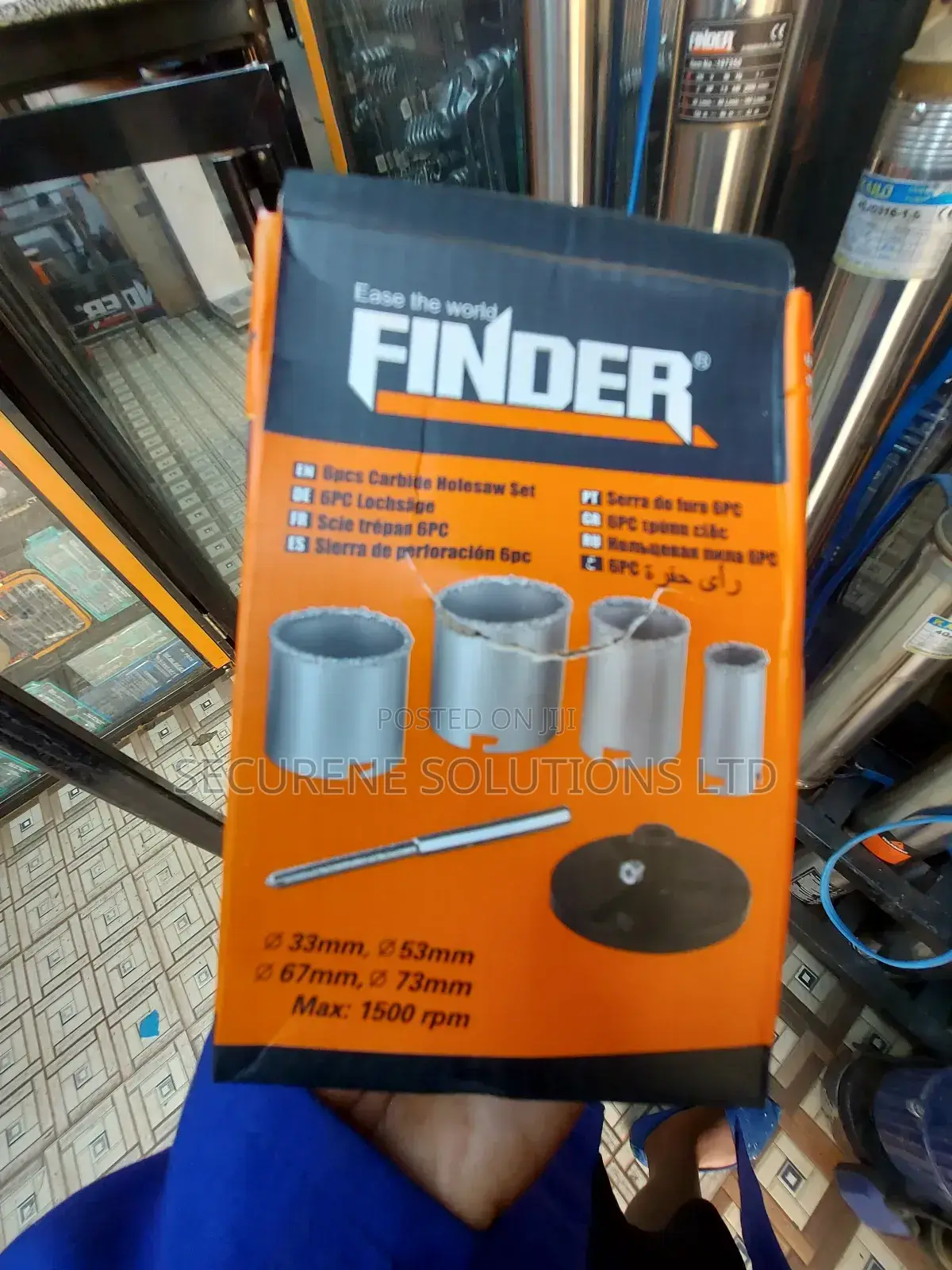 Finder 6-piece Carbide Holesaw Set,