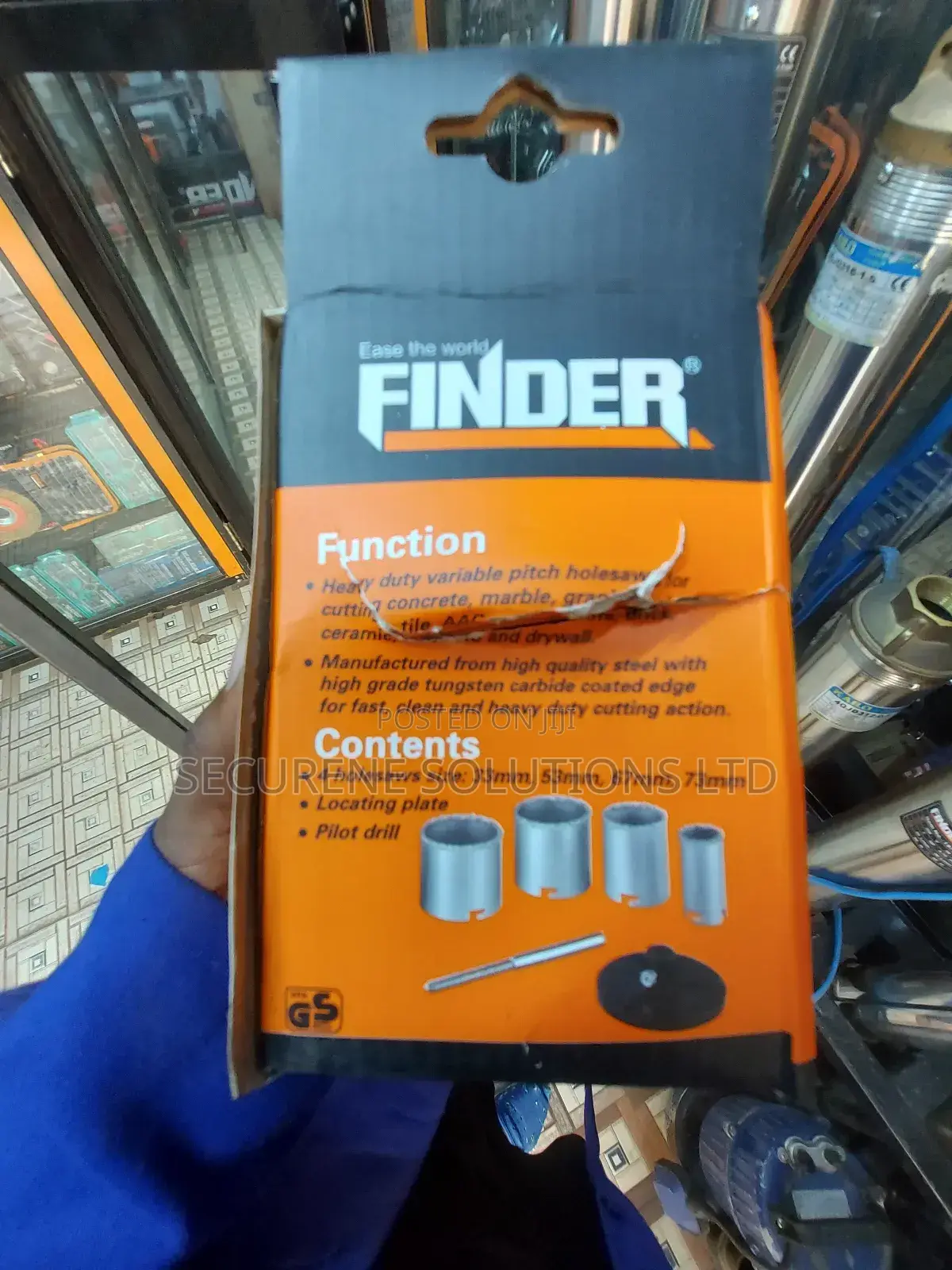Finder 6-piece Carbide Holesaw Set,