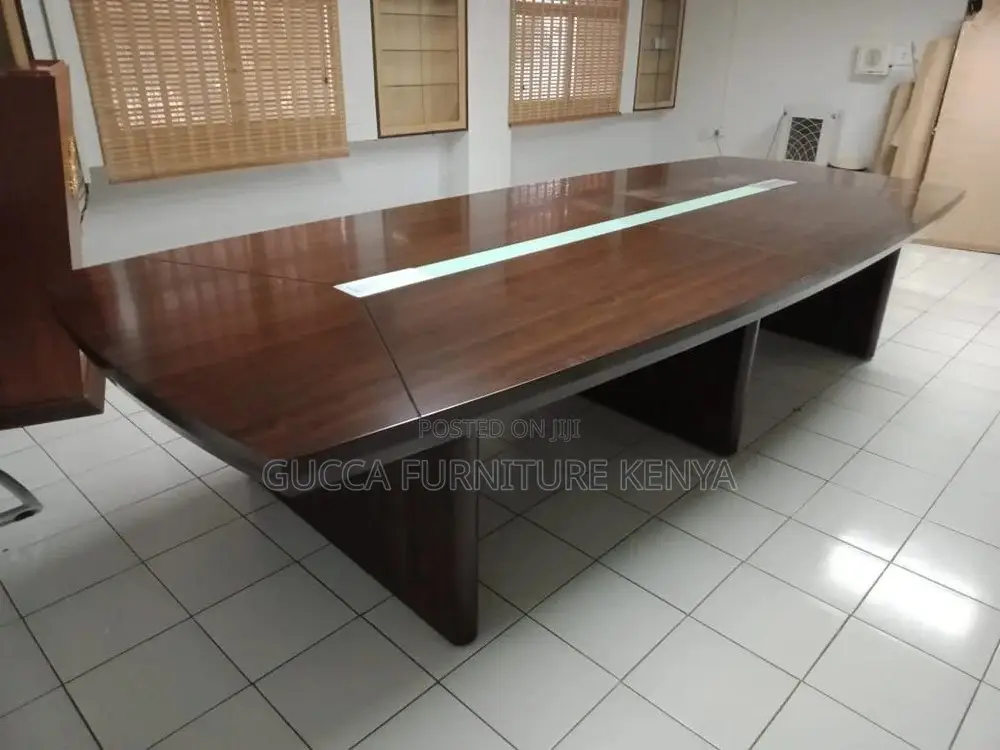 Office Table:Rectangular Teak Wood Office Conference Table