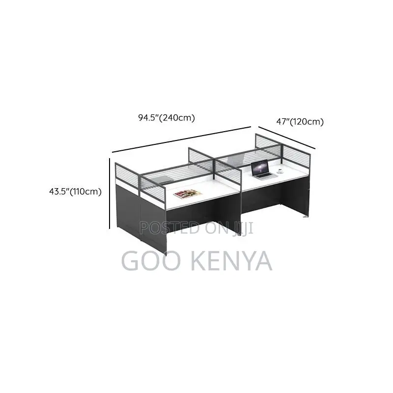 Office Workstation ; 4-Seater Modular Office Workstation