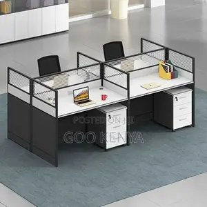 Office Workstation ; 4-Seater Modular Office Workstation