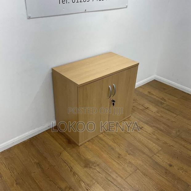 Office Cabinet : 2-Door Wooden Half Office Storage Cabinet