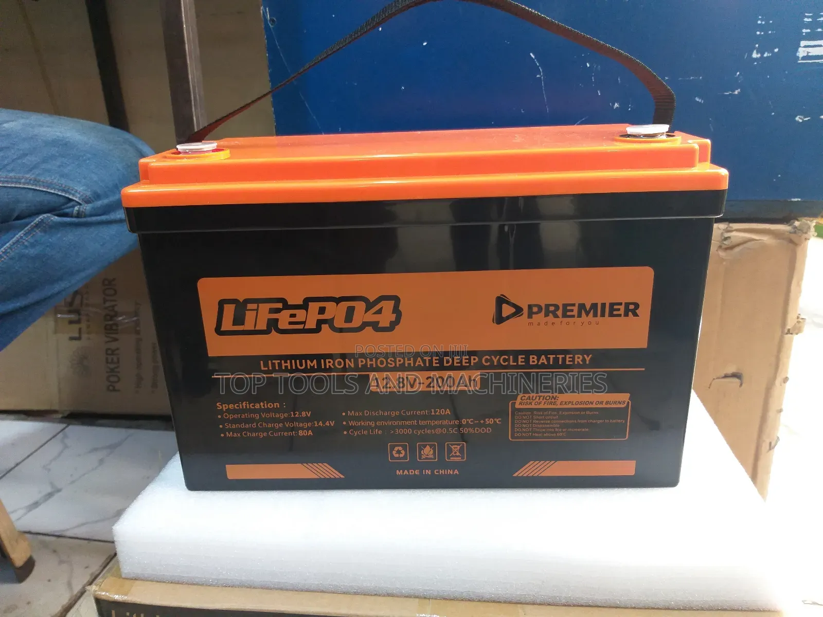 Lifepo4 12.8v200qh Premier Lithium Ion Battery