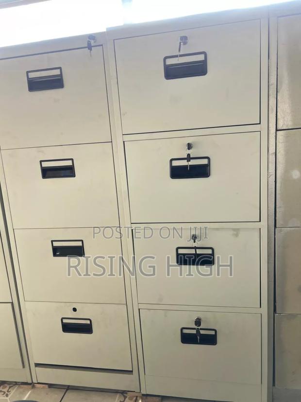 Modern Sleek Clean 4 Drawer Filling Cabinets