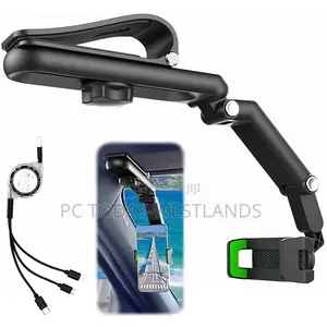 Doubfivsy Car Phone Holder + Usb Cable, 360° Multifunctiona