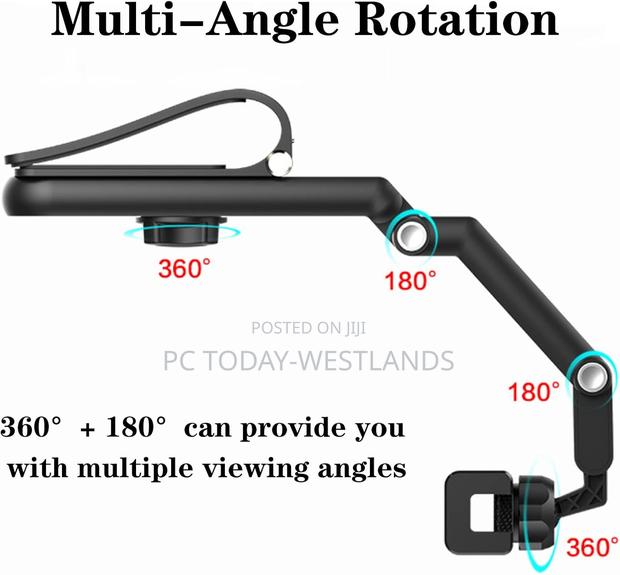 Doubfivsy Car Phone Holder + Usb Cable, 360° Multifunctiona - thumbnail 4