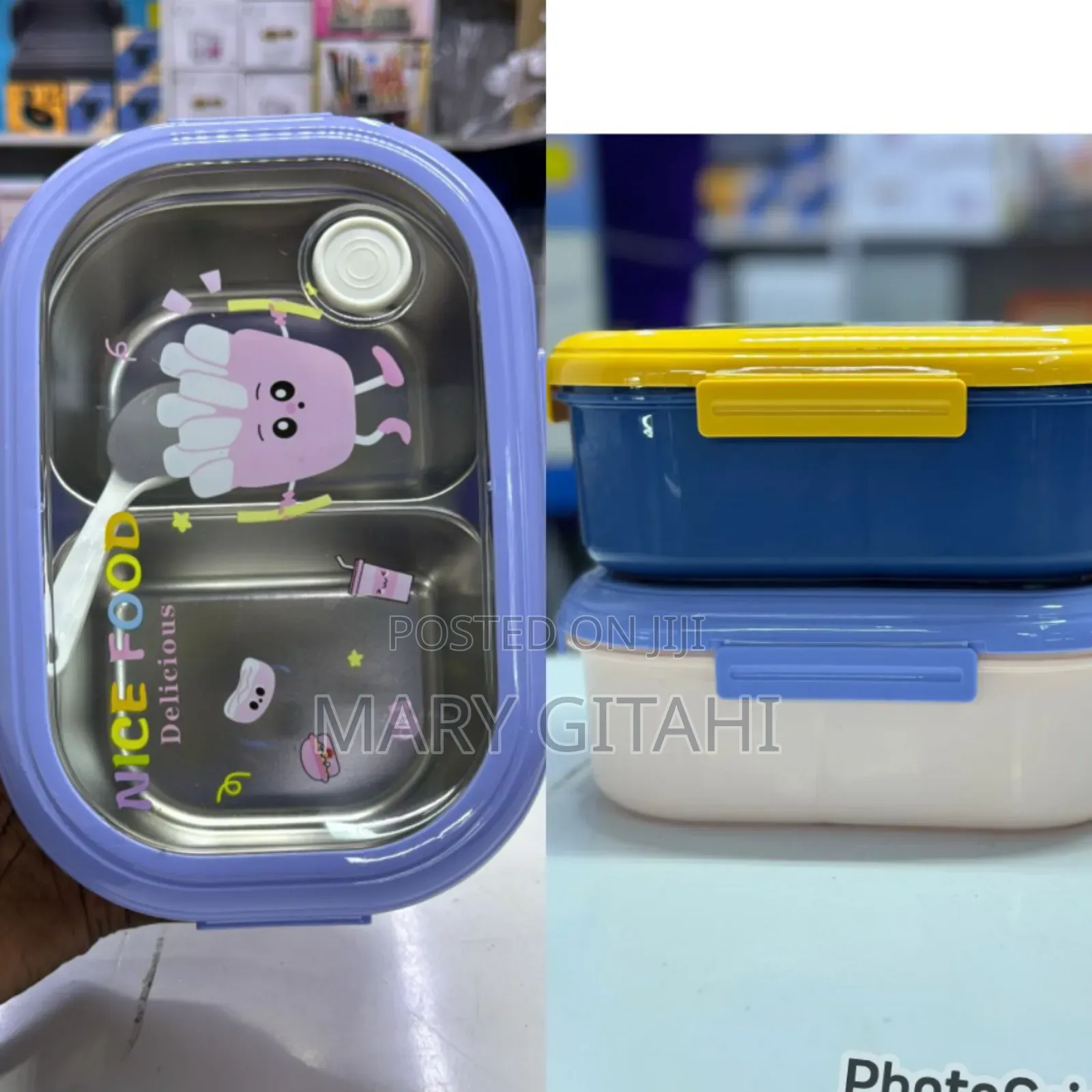 Bento Lunch Box With 2 Compartment*