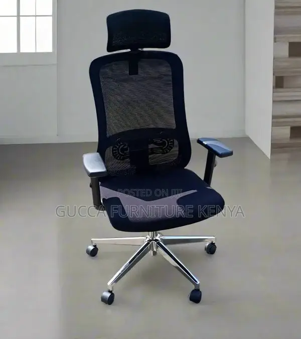 Office Chair: Adjustable Lumbar Support and Comfort Seat