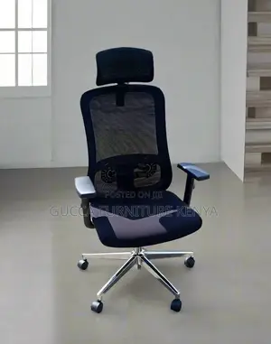 Office Chair: Adjustable Lumbar Support and Comfort Seat