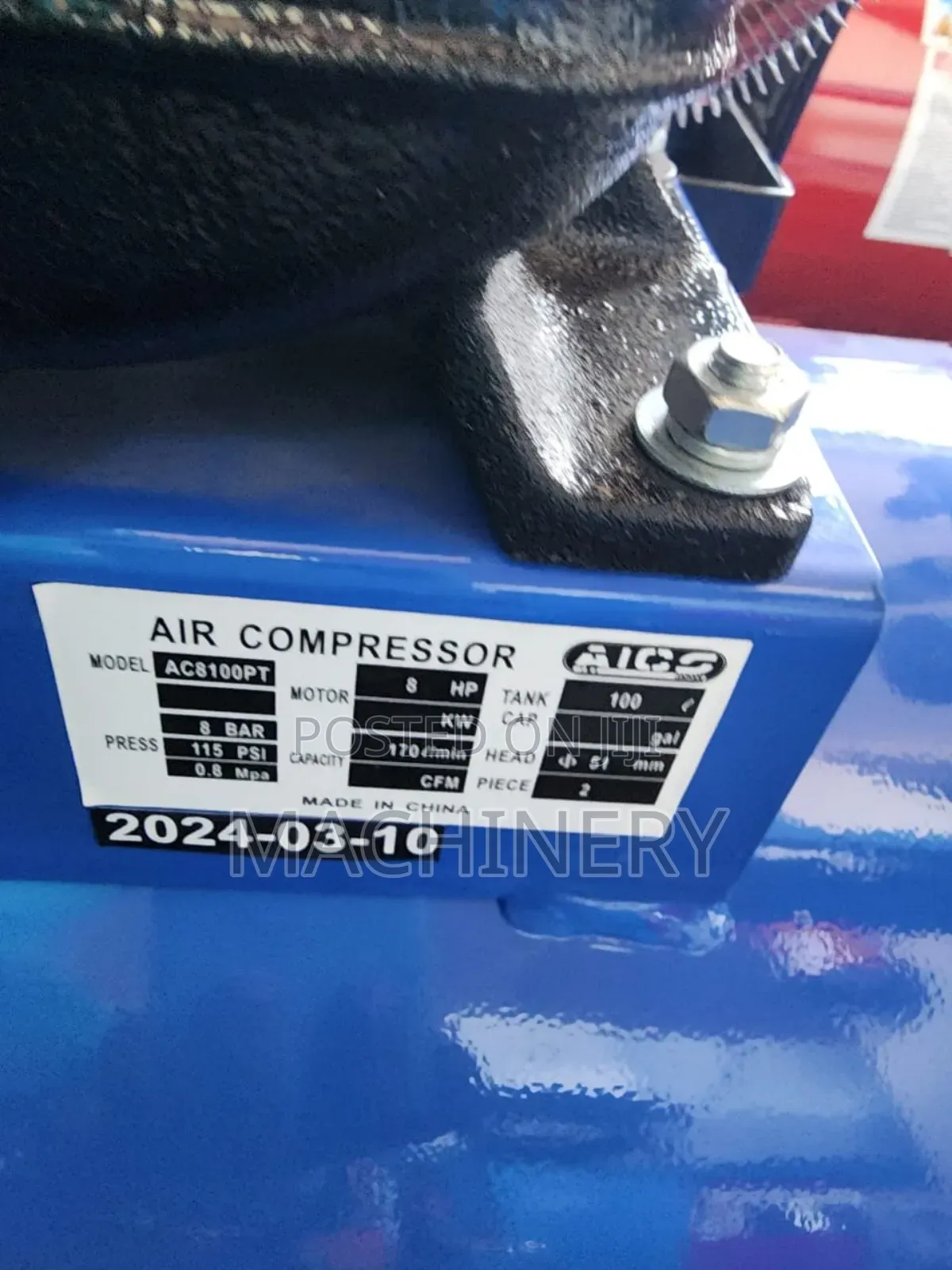 100l Aico Petrol Powered Air Compressor