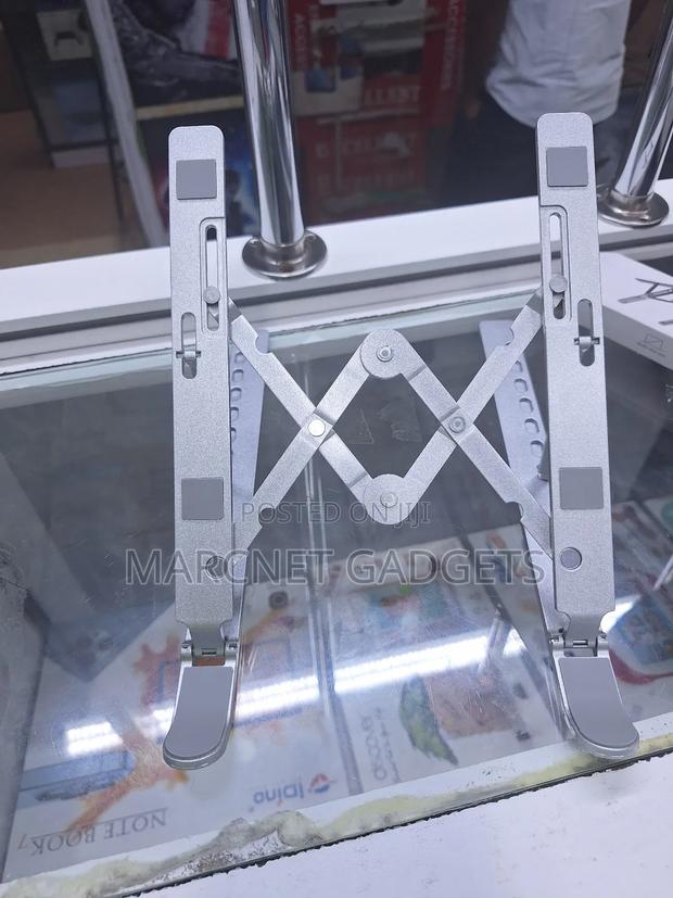 Silver Metallic Laptop Stand - thumbnail 2