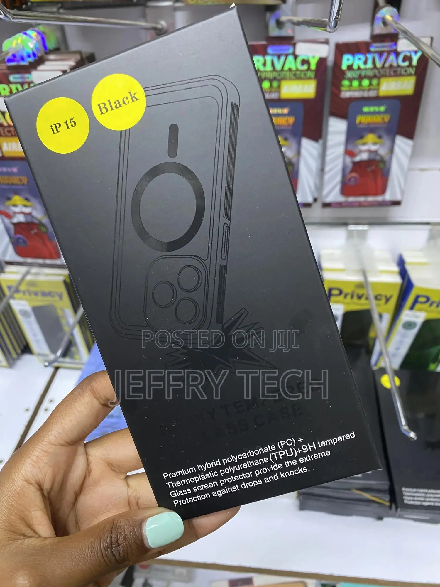 Owkey for iPhone 15 Case 360 Degree Full Body Clear Case